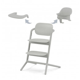 Стульчик для кормления Cybex Lemo 4 в 1 с мягкими чехлами Comfort Inlay Suede Grey/Suede Grey