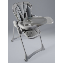 Стульчик для кормления Amarobaby Gourmet серый