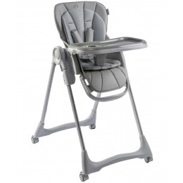 Стульчик для кормления Amarobaby Gourmet серый