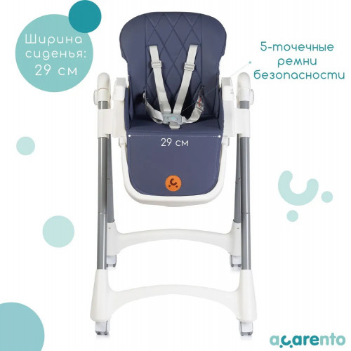 Стульчик для кормления Acarento Marmellata dark blue