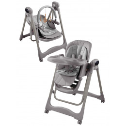 Стульчик для кормления Amarobaby Legacy многофункциональный серый