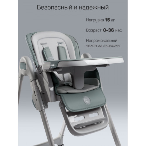 Стульчик для кормления Amarobaby Yummy зеленый