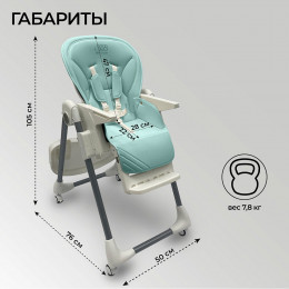 Стульчик для кормления Sweet Baby Roma turquise