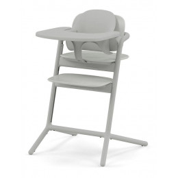 Стульчик для кормления Cybex Lemo 4 в 1 с мягкими чехлами Comfort Inlay Suede Grey/Pearl Pink