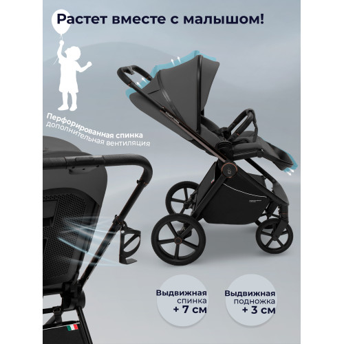 Прогулочная коляска Sweet Baby SBL Elegante Therma Dark Grey