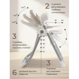 Стульчик для кормления - Электрокачели Sweet Baby Fiesta Beige