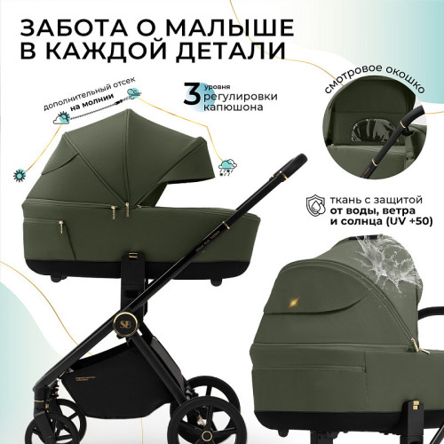 Детская коляска Sweet Baby Stella Plus Therma 2 в 1 427416 Green