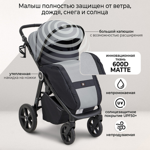 Прогулочная коляска Sweet Baby Unica Grey