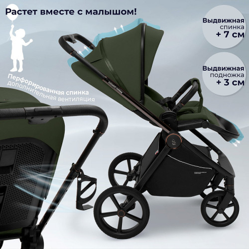 Детская коляска Sweet Baby Elegante Therma SBL 2 в 1 Green