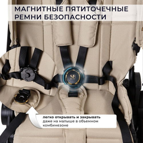 Детская коляска Sweet Baby Stella Plus Therma 2 в 1 427417 Beige