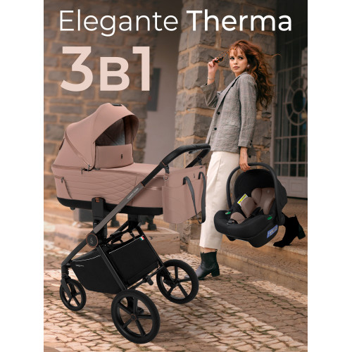 Коляска Sweet Baby 3в1 SBL Elegante Therma Beige