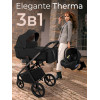 Коляска Sweet Baby 3в1 SBL Elegante Therma Black