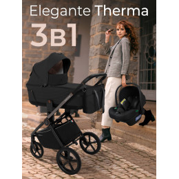 Коляска Sweet Baby 3в1 SBL Elegante Therma Black