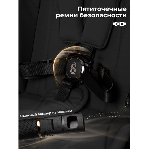 Коляска Sweet Baby 3в1 SBL Elegante Therma Black