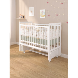 Детская кроватка Sweet Baby с маятником Vita белая