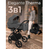 Коляска Sweet Baby 3в1 SBL Elegante Therma Dark Grey