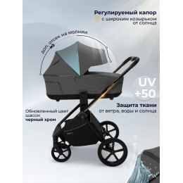 Коляска Sweet Baby 3в1 SBL Elegante Therma Dark Grey