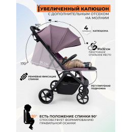 Прогулочная коляска Sweet Baby Aura Plus Basic SBL 427576 Rose