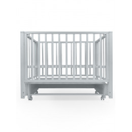 Детская кроватка Sweet Baby с маятником Vittoria Pro серая