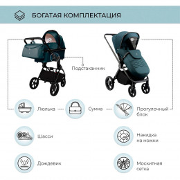 Детская коляска Sweet Baby Elegante 2 в 1 SBL GL Blue