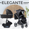 Детская коляска Sweet Baby Elegante 3 в 1 BRD Black