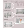 Кровать детская 5 в 1 Sweet Baby Arte Серая/одуванчик