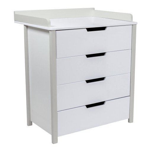 Пеленальный комод Sweet Baby Perfetto Белый/Серый