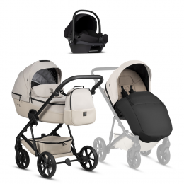 Детская коляска Tutis Viva 6 Plus Essential 3 в 1 с автокреслом Elo Lux EduSky Black 1612058 Crystal