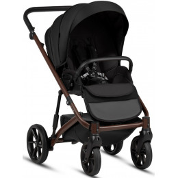 Детская коляска Tutis Viva 6 Plus Essential 3 в 1 с автокреслом Elo Lux EduSky Black 1612070 Caviar