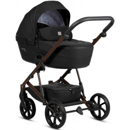Детская коляска Tutis Viva 6 Plus Essential 3 в 1 с автокреслом Elo Lux EduSky Black 1612070 Caviar