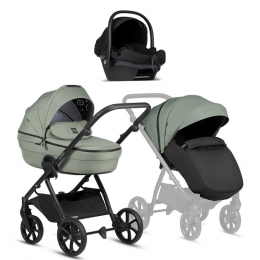 Детская коляска Tutis Uno 6 Plus Essential collection 3 в 1 с автокреслом Elo Lux EduSky Black 1602130 Dark Ivy