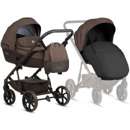 Детская коляска Tutis Viva 6 Plus Essential 3 в 1 с автокреслом Elo Lux EduSky Black 1612067 Espresso