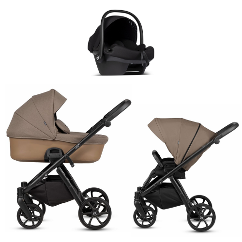Детская коляска Tutis Leo 3 Plus 3 в 1 с автокреслом Elo Lux EduSky Black 1582262 Towny