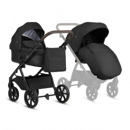 Детская коляска Tutis Leo 3 Plus 3 в 1 с автокреслом Elo Lux EduSky Black 1582201 Black