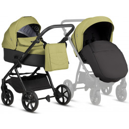 Детская коляска Tutis Leo 3 Plus 3 в 1 с автокреслом Elo Lux EduSky Black 1582302 Green