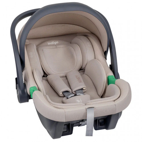 Автокресло MINKY I-SIZE, группа 0+ (40-87см), (Indigo), (упак. 1 шт.) (бежевый)